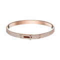 18K Rose Gold Kelly Diamonds Hermes Bracelet