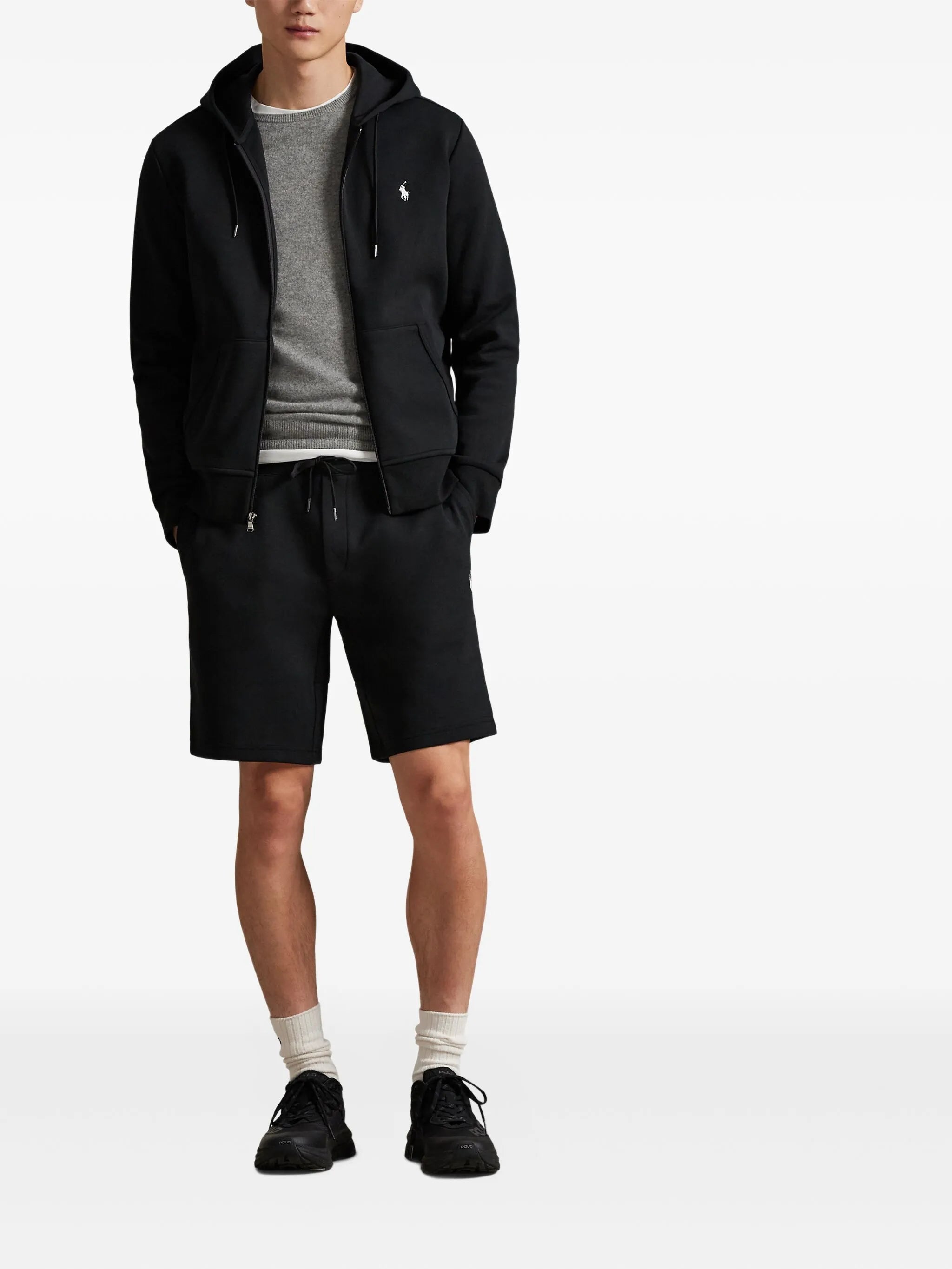 RALPH LAUREN Double-Knit Shorts Black