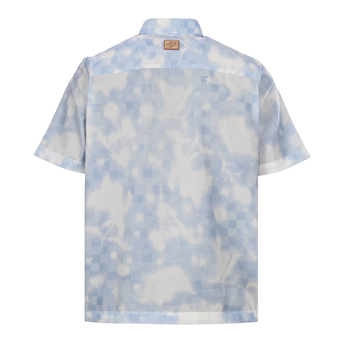 Louis Vuitton Overprinted Logo Short-Sleeve Shirt