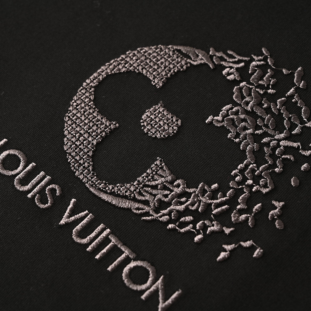 Louis Vuitton "Afterimage" Clover Embroidery Crewneck T-Shirt