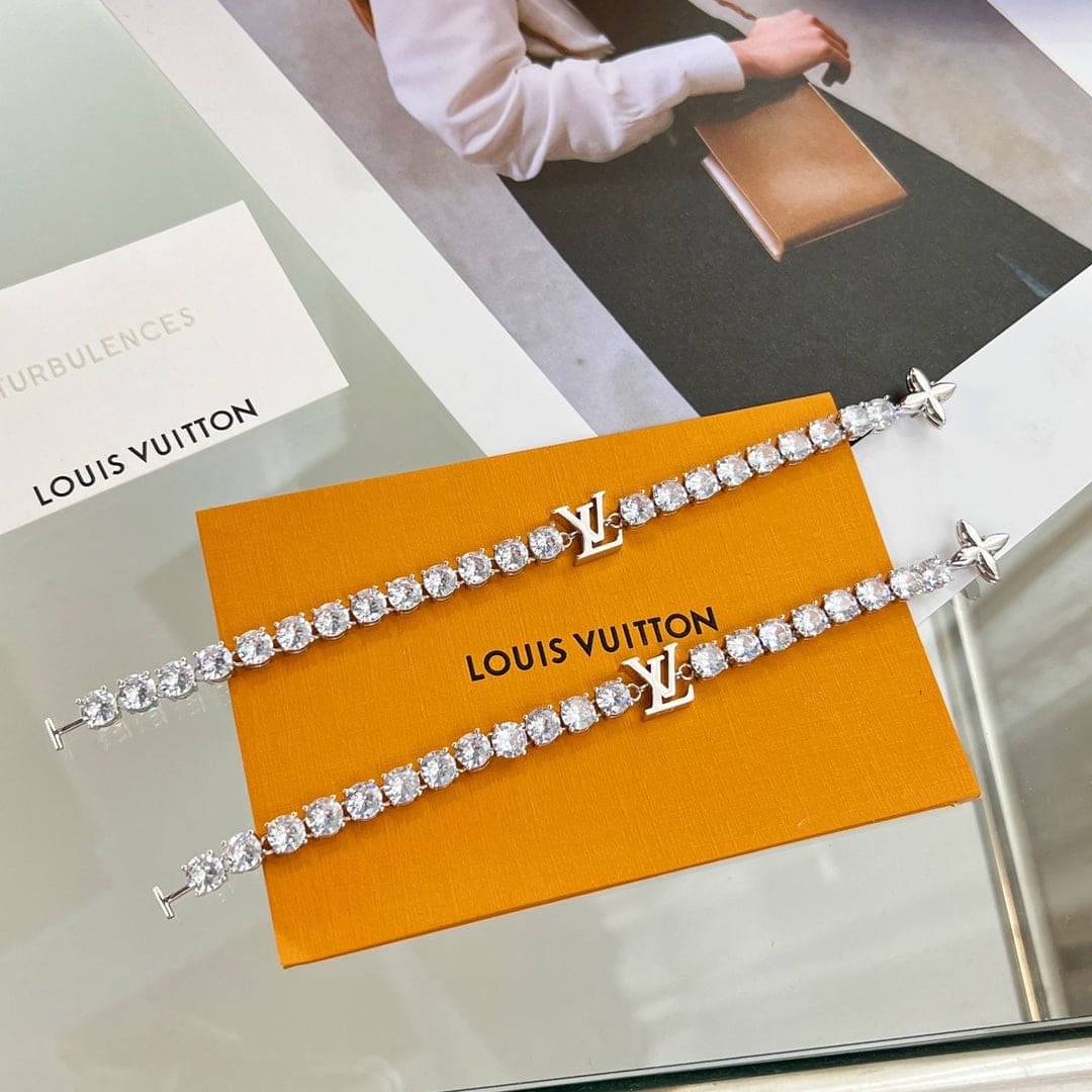18K Louis Vuitton Crystals Bracelet