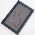 18K  Chanel Pink Crystal Necklace