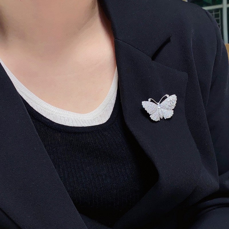 18K  Chanel Full Diamond Butterfly Brooch