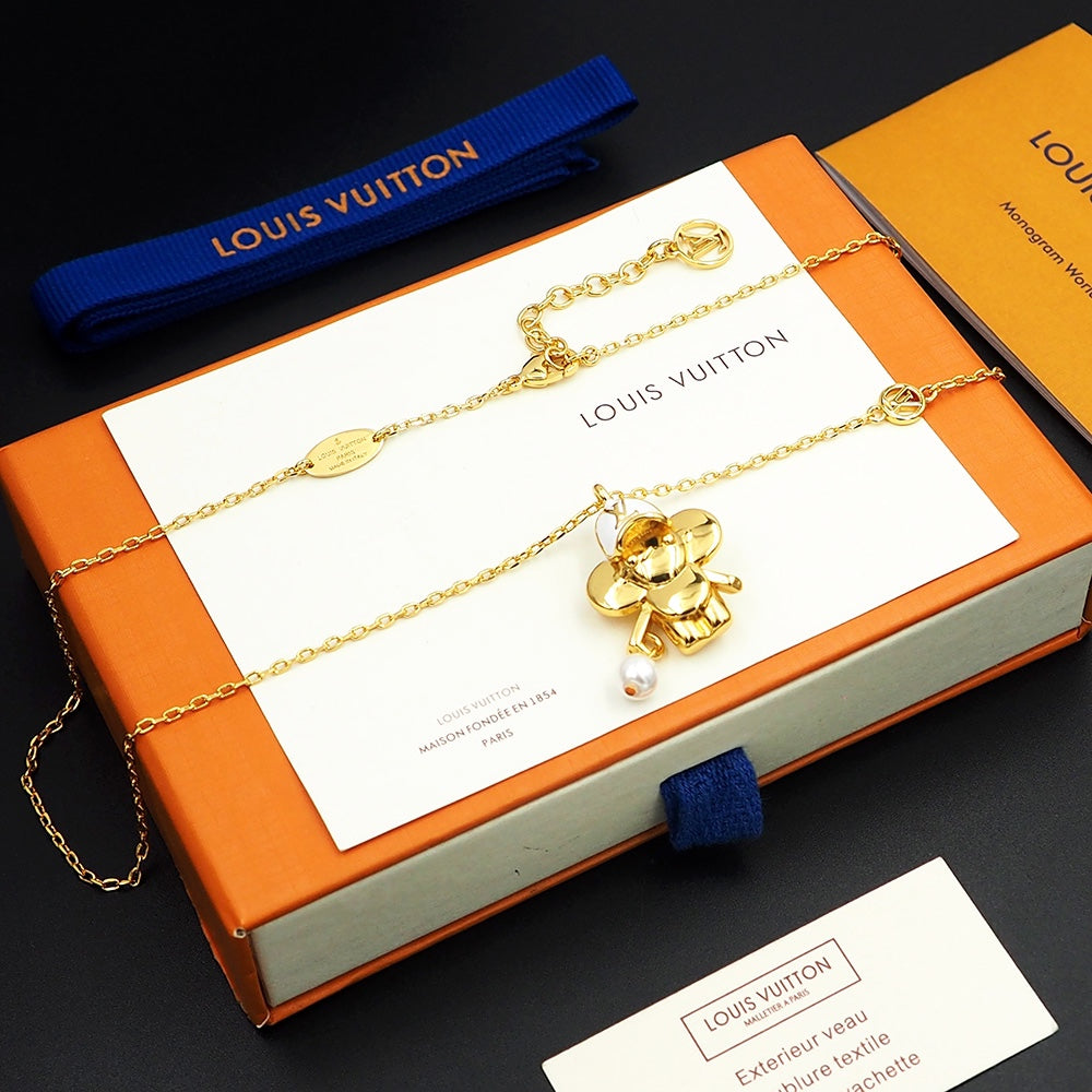 18K Louis Vuitton Vivienne Necklace